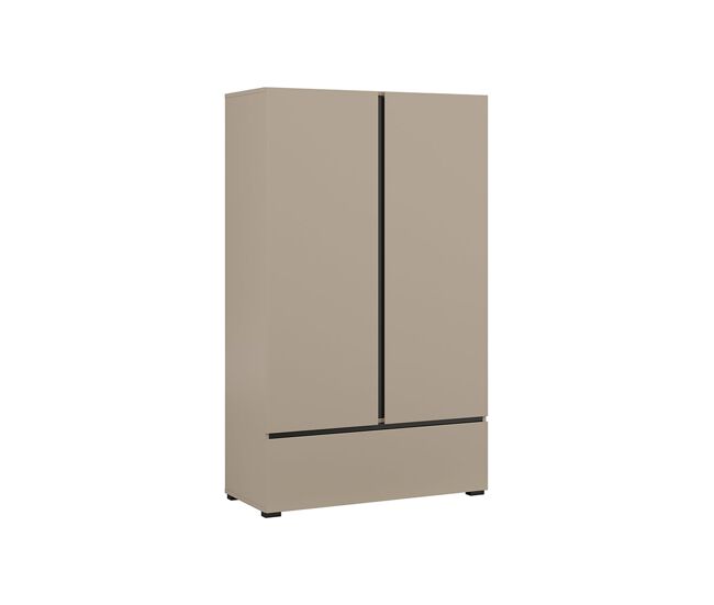 Armario pequeño 2 puertas 1 cajón lilia taupe