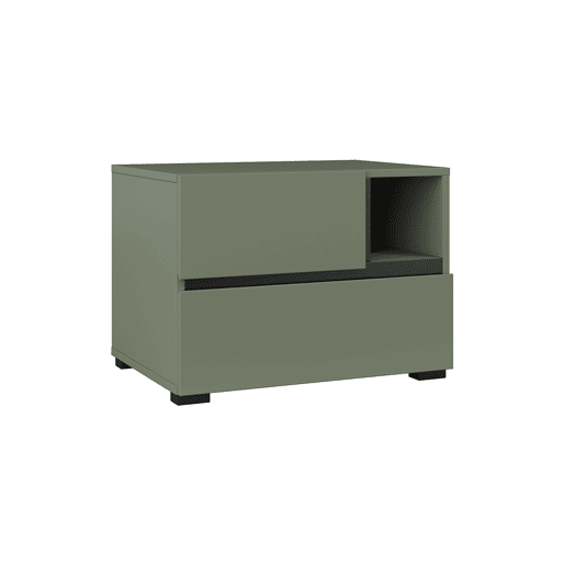 Mesa de cabeceira de 2 gavetas Lilia Green