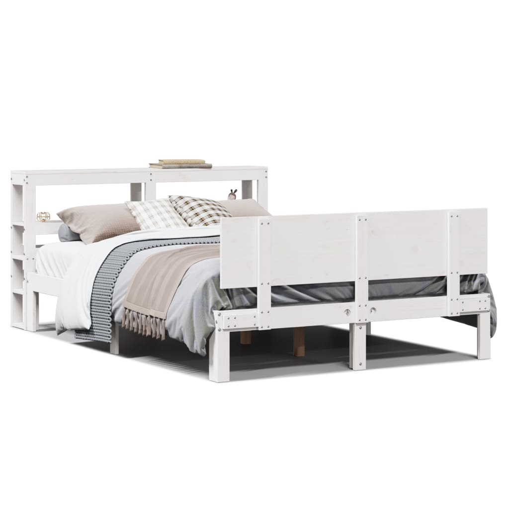 Estructura de cama 126x214 Blanco