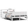 Estrutura De Cama De Casal c cabeceira - 120x190 cm pinho maciço branco