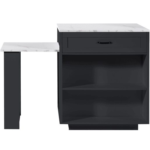 Mesa de bar extensível 133-202×70×93,5 cm - com duas gavetas e quatro prateleiras, mesa de cozinha extensível para 2-6 pessoas - Preto Mesa de bar extensível 133-202×70×93,5 cm - com duas gavetas e quatro prateleiras, mesa de cozinha extensível para 2-6 pessoas - Preto