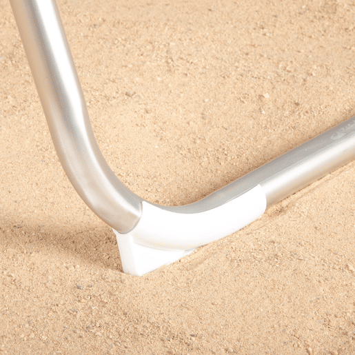 Aktive Espreguiçadeira de praia multiposições 186x49x30 cm bege com guarda-sol e almofada