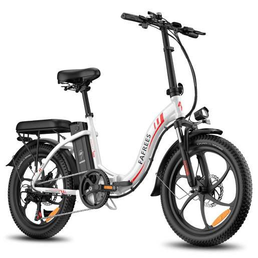 FAFREES F20 E-bike - Motor 250W, Bateria 36V18Ah, Disco, 20, - Branca