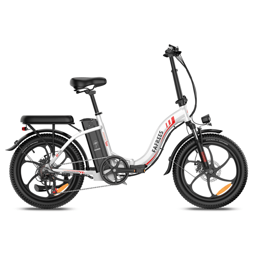 FAFREES F20 E-bike - Motor 250W, Bateria 36V18Ah, Disco, 20, - Branca