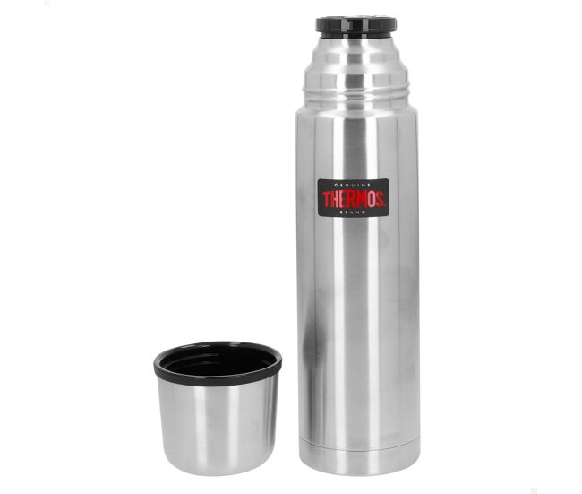 Thermos botella térmica acero inoxidable 750 ml plata