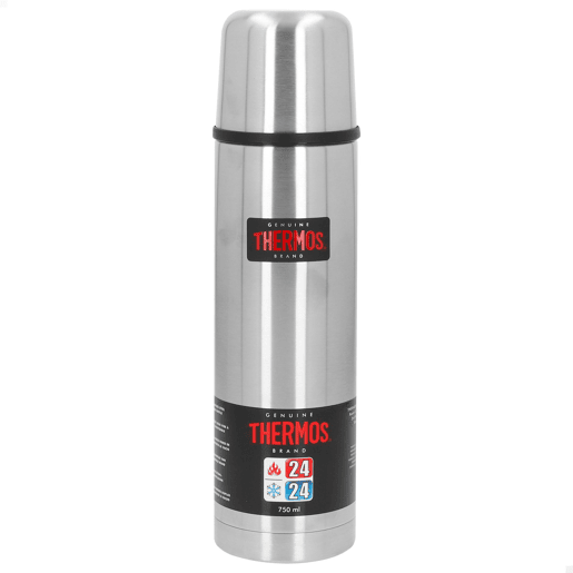 Thermos Garrafa térmica em aço inoxidável 750 ml prateada Thermos Garrafa térmica em aço inoxidável 750 ml prateada