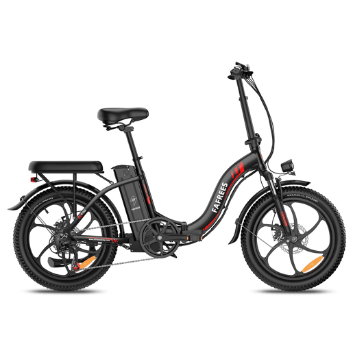 FAFREES F20 E-bike - Motor 250W, Bateria 36V18Ah, Disco Mecânico, 20 - Preta