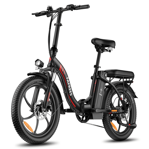 FAFREES F20 E-bike - Motor 250W, Bateria 36V18Ah, Disco Mecânico, 20 - Preta