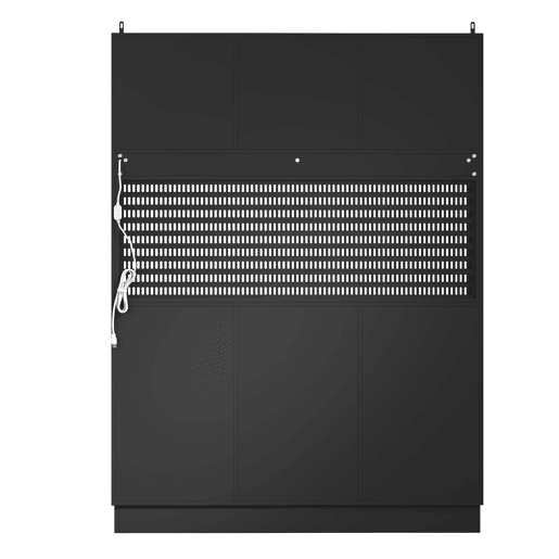 Armário alto de cozinha moderno - LED, prateleiras ajustáveis, vinoteca, segurança anticaída - Preto Armário alto de cozinha moderno - LED, prateleiras ajustáveis, vinoteca, segurança anticaída - Preto