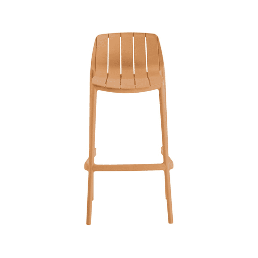 Conjunto de 2 cadeiras altas de jardim empilháveis > - Laranja Conjunto de 2 cadeiras altas de jardim empilháveis > - Laranja
