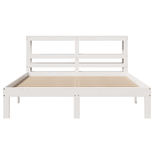 Estrutura De Cama Dupla para adultos c cabeceira - 120x200 cm branco Estrutura De Cama Dupla para adultos c cabeceira - 120x200 cm branco