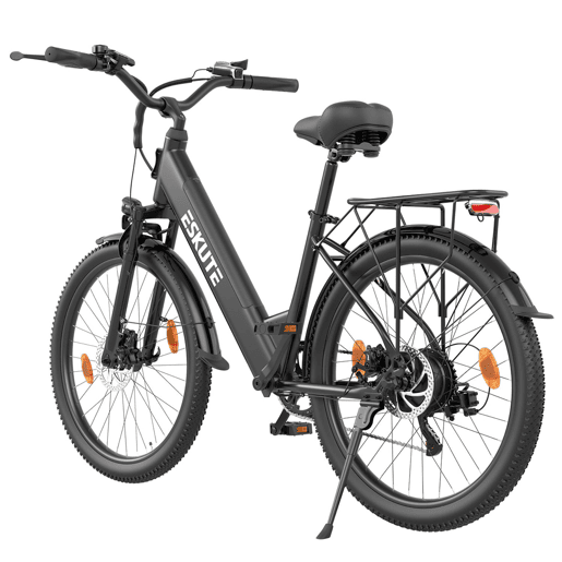 Bicicleta elétrica ESKUTE C100 PLUS 250W 36V 13Ah E-bike preta