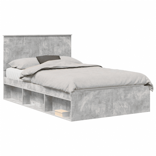 Estrutura de Cama de casal moderno com cabeceira Concreto 120 x 200 cm
