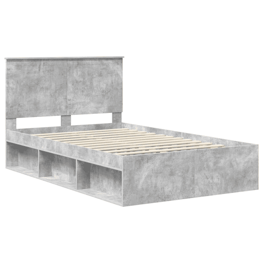 Estrutura de Cama de casal moderno com cabeceira Concreto 120 x 200 cm