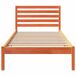 Estructura de cama simple para adultos 95x195 Estructura de cama simple para adultos 95x195 Marrón