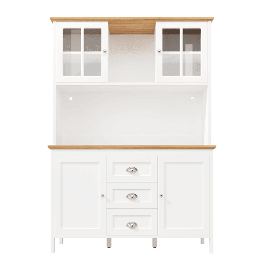 Armário alto 120x40x179 cm - 4 portas, 3 gavetas, LED - Branco Armário alto 120x40x179 cm - 4 portas, 3 gavetas, LED - Branco