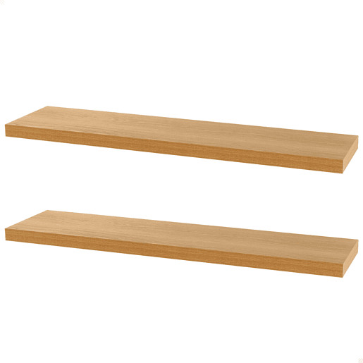 Max Home Set 2 Prateleira de parede em madeira 100x23x4 cm Max Home Set 2 Prateleira de parede em madeira 100x23x4 cm