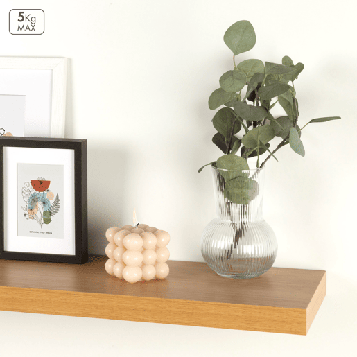 Max Home Set 2 Prateleira de parede em madeira 100x23x4 cm Max Home Set 2 Prateleira de parede em madeira 100x23x4 cm