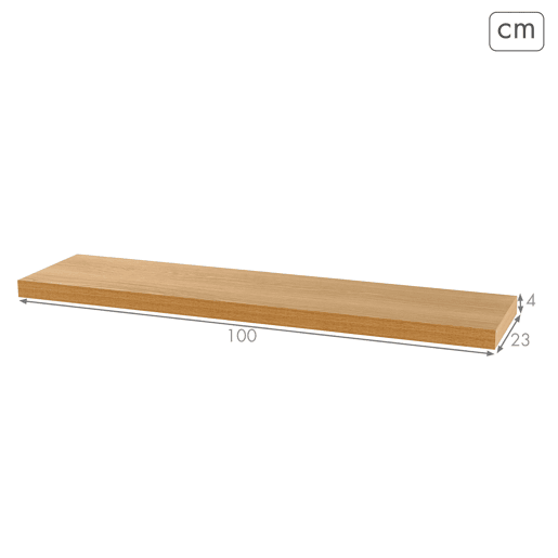 Max Home Set 2 Prateleira de parede em madeira 100x23x4 cm Max Home Set 2 Prateleira de parede em madeira 100x23x4 cm