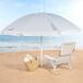 Aktive Sombrilla de playa 8 varillas inclinable UV50 220x220 Aktive Sombrilla de playa 8 varillas inclinable UV50 220x220 Gris