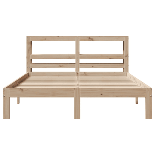 Estrutura De Cama De Casal c cabeceira - 120x190 cm pinho maciço