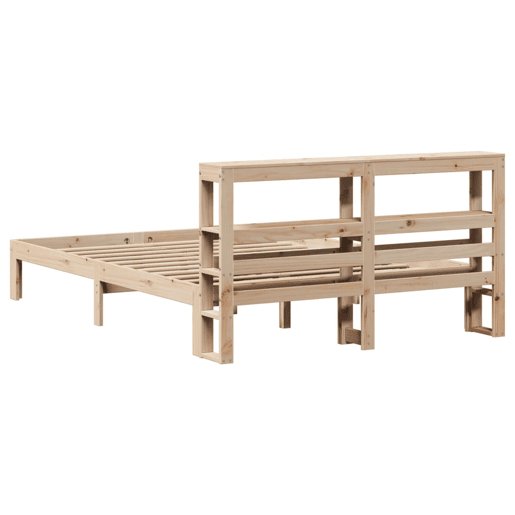Estrutura De Cama De Casal c cabeceira - 120x190 cm pinho maciço