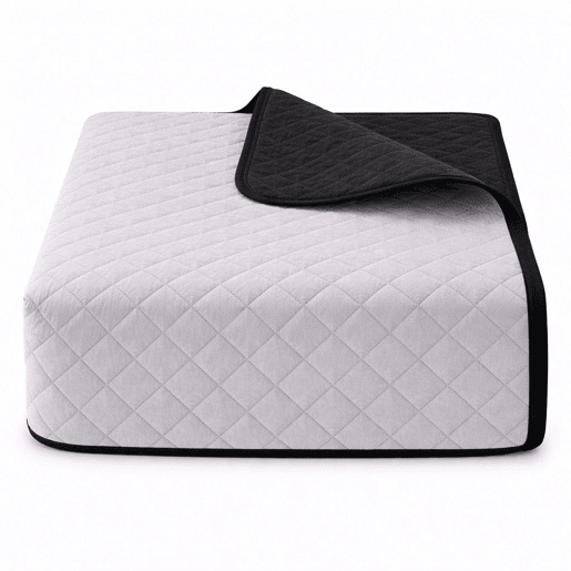 Colcha Reversível Bicolor CinzaAntracite Cama 90cm Donegal Collections