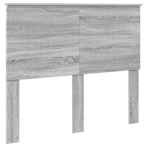 Estrutura da Cama de casal simple com cabeceira Cinza Sonoma 120 x 200 cm
