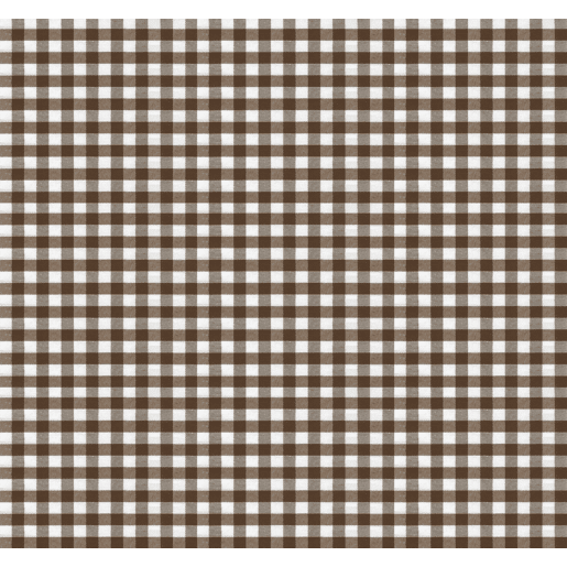Toalha de mesa Vichy Pequena Marrom Teflon Pronta 140x140cm Donegal Collections