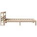 Estructura de cama individual para adultos 96x222 Estructura de cama individual para adultos 96x222 Natural