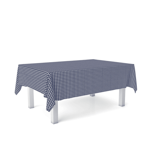 Toalha de mesa Vichy Marino Teflon Pronta 140x140cm Donegal Collections