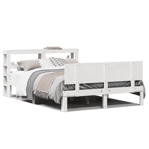 Estrutura De Cama Dupla para adultos c cabeceira - 120x200 cm branco Estrutura De Cama Dupla para adultos c cabeceira - 120x200 cm branco