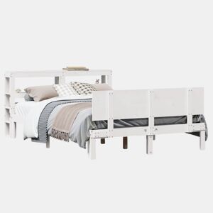 Estrutura De Cama Dupla para adultos c cabeceira - 120x200 cm branco