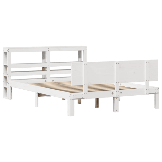 Estrutura De Cama Dupla para adultos c cabeceira - 120x200 cm branco Estrutura De Cama Dupla para adultos c cabeceira - 120x200 cm branco