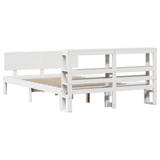 Estrutura De Cama Dupla para adultos c cabeceira - 120x200 cm branco Estrutura De Cama Dupla para adultos c cabeceira - 120x200 cm branco