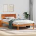 Estructura de cama simple para adultos 85x212 Estructura de cama simple para adultos 85x212 Marrón