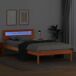 Estructura de cama simple para adultos 85x212 Estructura de cama simple para adultos 85x212 Marrón