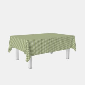 Toalha de mesa Vichy Verde Pistacho Teflon Pronta 180x140cm Donegal Collections