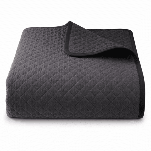 Colcha ReversÃvel Bicolor AntracitePreto Cama 90cm Donegal Collections Colcha ReversÃvel Bicolor AntracitePreto Cama 90cm Donegal Collections