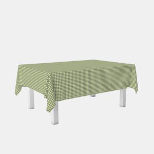 Toalha de mesa Vichy Verde Pistacho Teflon Pronta 260x140cm Donegal Collections