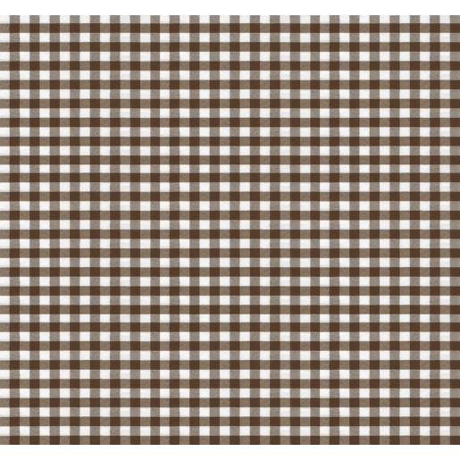 Toalha de mesa Vichy Pequena Marrom Teflon Pronta 240x140cm Donegal Collections