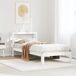 Estructura de cama individual para adultos 81x212 Estructura de cama individual para adultos 81x212 Blanco