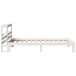 Estructura de cama individual para adultos 81x212 Estructura de cama individual para adultos 81x212 Blanco