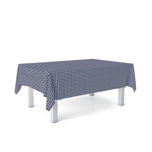 Toalha de mesa Vichy Marino Teflon Pronta 240x140cm Donegal Collections