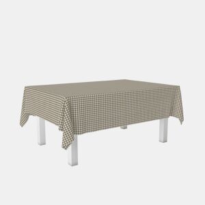 Toalha de mesa Vichy Cuero Teflon Pronta 140x140cm Donegal Collections