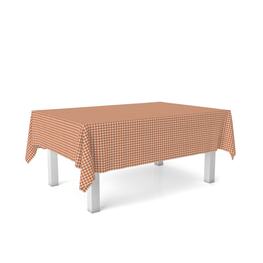 Toalha de mesa Vichy Naranja Teflon Pronta 100x140cm Donegal Collections