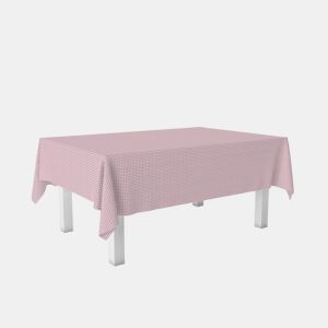 Toalha de mesa Vichy Pequena Rosa Teflon Pronta 240x140cm Donegal Collections