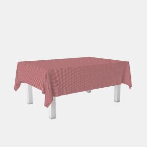Toalha de mesa Vichy Pequena Rojo Teflon Pronta 240x140cm Donegal Collections