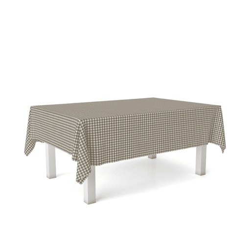 Toalha de mesa Vichy Cuero Teflon Pronta 200x140cm Donegal Collections
