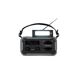 Radio Solar de Emergencia 2000mAh Linterna LED + SOS Radio Solar de Emergencia 2000mAh Linterna LED + SOS Gris Azul